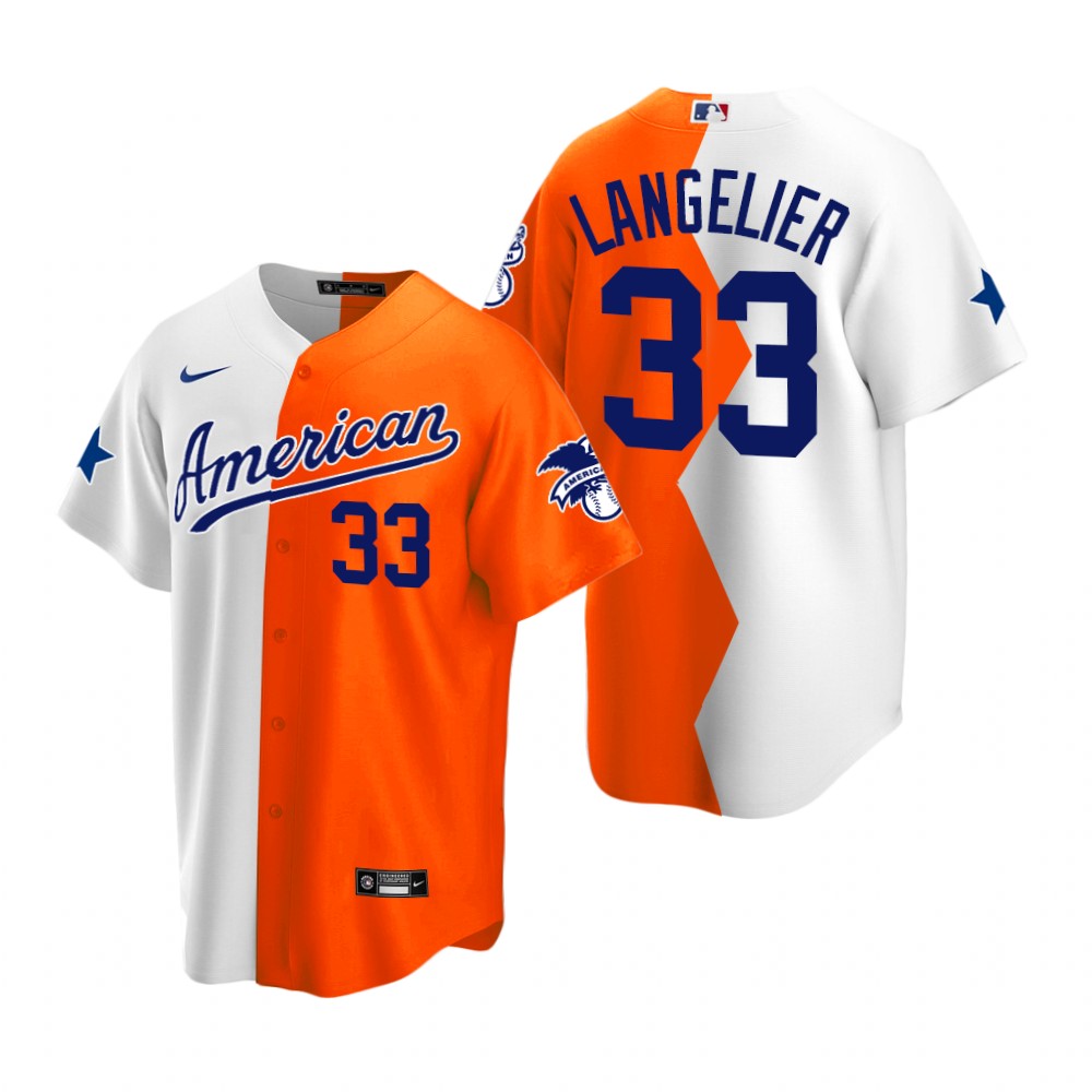MLB Shea Langeliers Split White Orange 2022 All-Star Futures Game Jersey MLB Shea Langeliers Split White Orange 2022 All-Star Futures Game Jersey