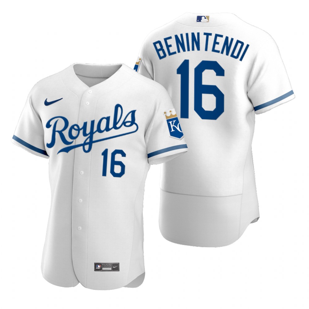 Men's Kansas City Royals Andrew Benintendi White 2022 Authentic Jersey