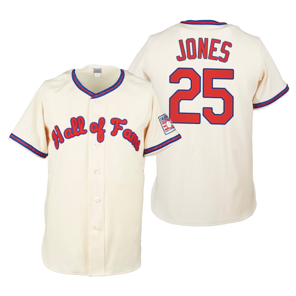 Andruw Jones Cream 2022 Hall of Fame Jersey Andruw Jones Cream 2022 Hall of Fame Jersey