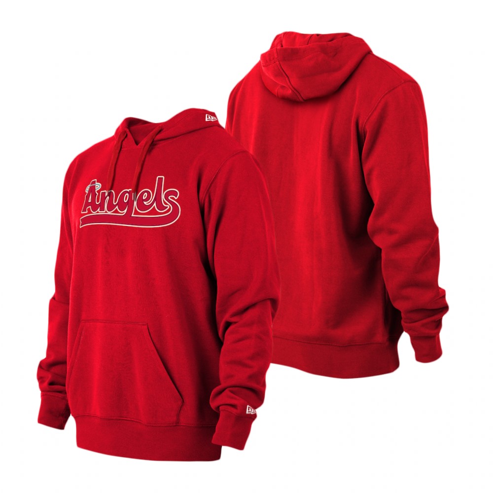 Los Angeles Angels Red 2022 City Connect Pullover Hoodie
