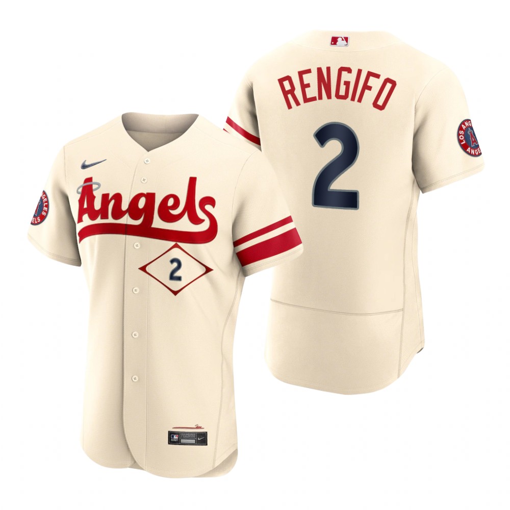 Men's Los Angeles Angels Luis Rengifo Cream 2022 City Connect Authentic Jersey