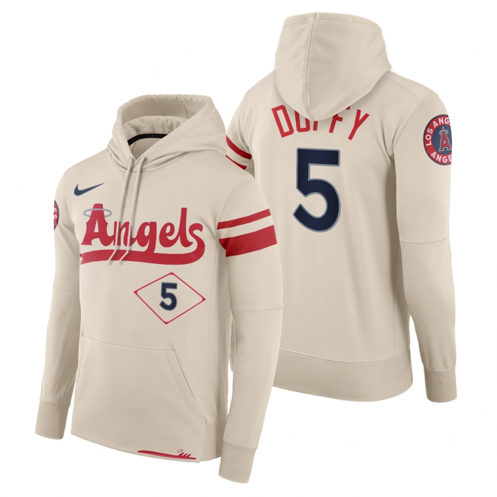 Los Angeles Angels Matt Duffy Cream 2022 City Connect Hoodie
