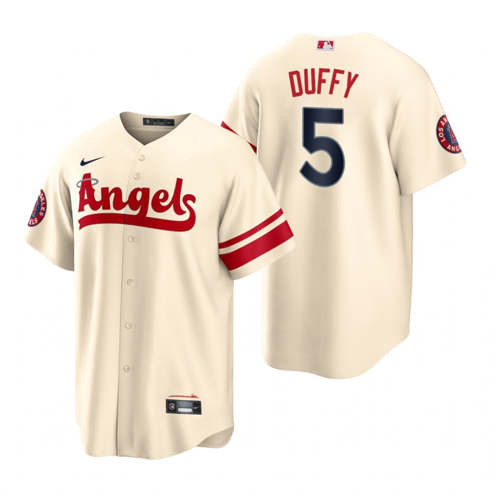 Los Angeles Angels Matt Duffy Cream 2022 City Connect Replica Jersey Los Angeles Angels Matt Duffy Cream 2022 City Connect Replica Jersey