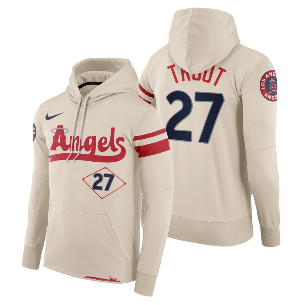 Los Angeles Angels Mike Trout Cream 2022 City Connect Hoodie