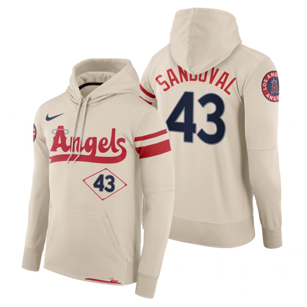 Los Angeles Angels Patrick Sandoval Cream 2022 City Connect Hoodie Los Angeles Angels Patrick Sandoval Cream 2022 City Connect Hoodie