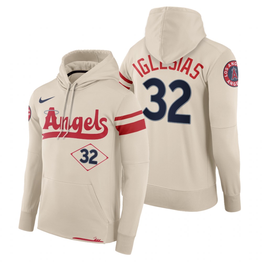 Los Angeles Angels Raisel Iglesias Cream 2022 City Connect Hoodie Los Angeles Angels Raisel Iglesias Cream 2022 City Connect Hoodie