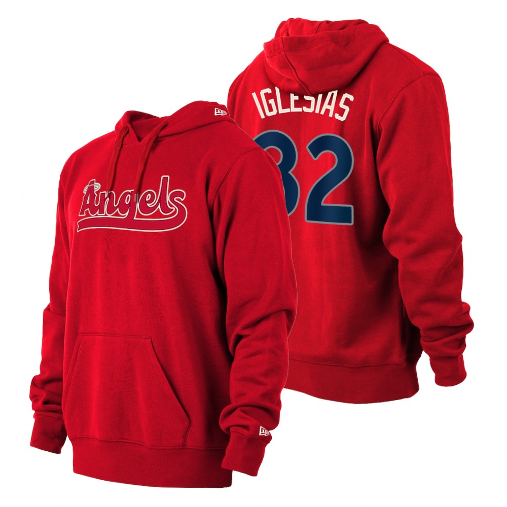 Los Angeles Angels Raisel Iglesias Red 2022 City Connect Hoodie Los Angeles Angels Raisel Iglesias Red 2022 City Connect Hoodie