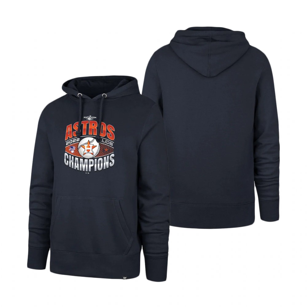 Houston Astros Navy 2022 American League Champions Headline Hoodie Houston Astros Navy 2022 American League Champions Headline Hoodie