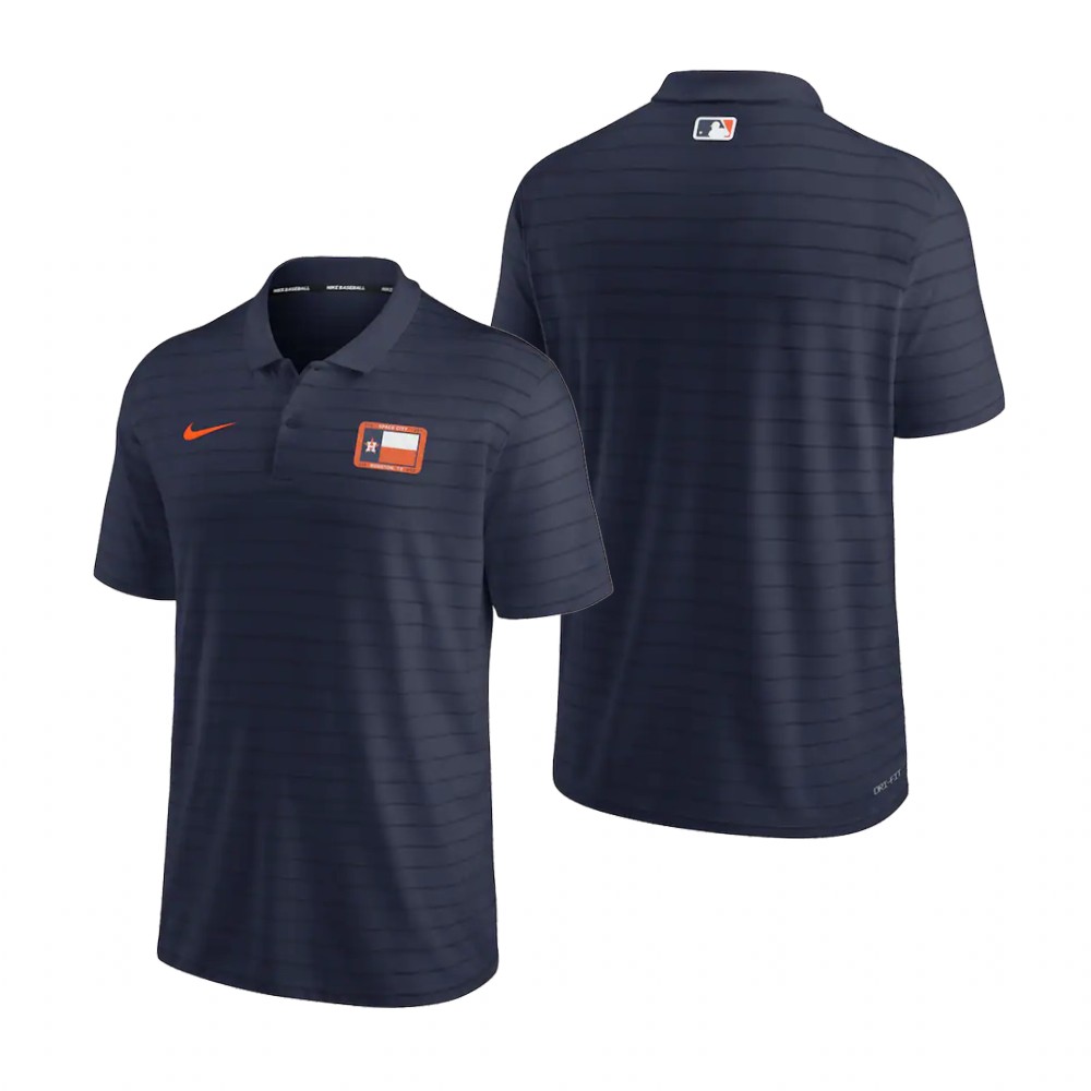 Houston Astros Navy 2022 City Connect Striped Polo Houston Astros Navy 2022 City Connect Striped Polo