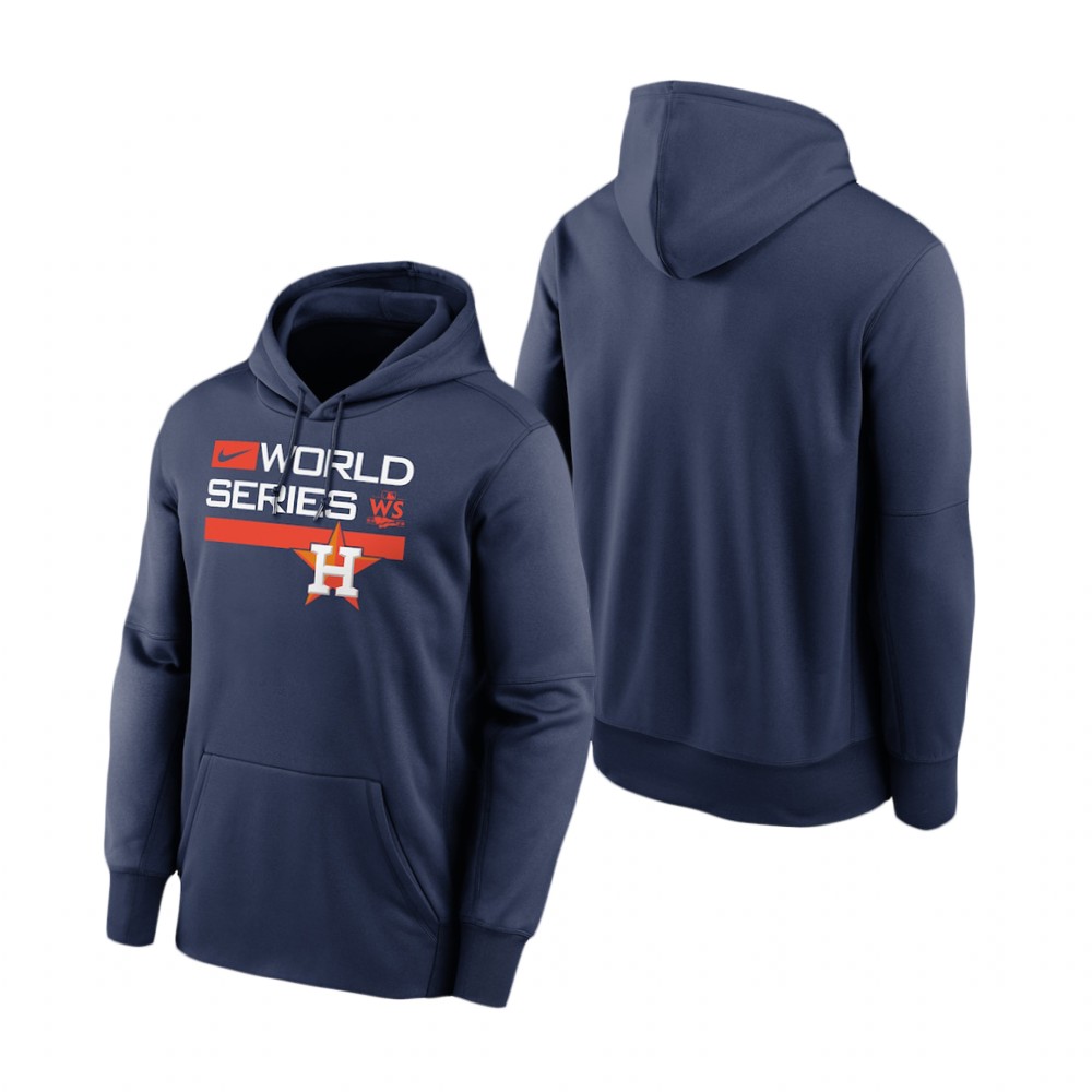 Houston Astros Navy 2022 World Series Dugout Hoodie Houston Astros Navy 2022 World Series Dugout Hoodie