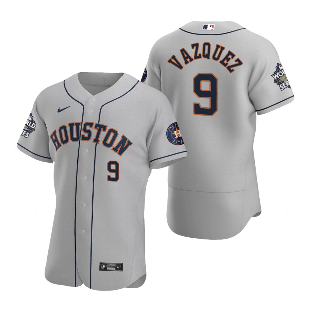 Houston Astros Christian Vazquez Gray 2022 World Series Authentic Jersey Houston Astros Christian Vazquez Gray 2022 World Series Authentic Jersey