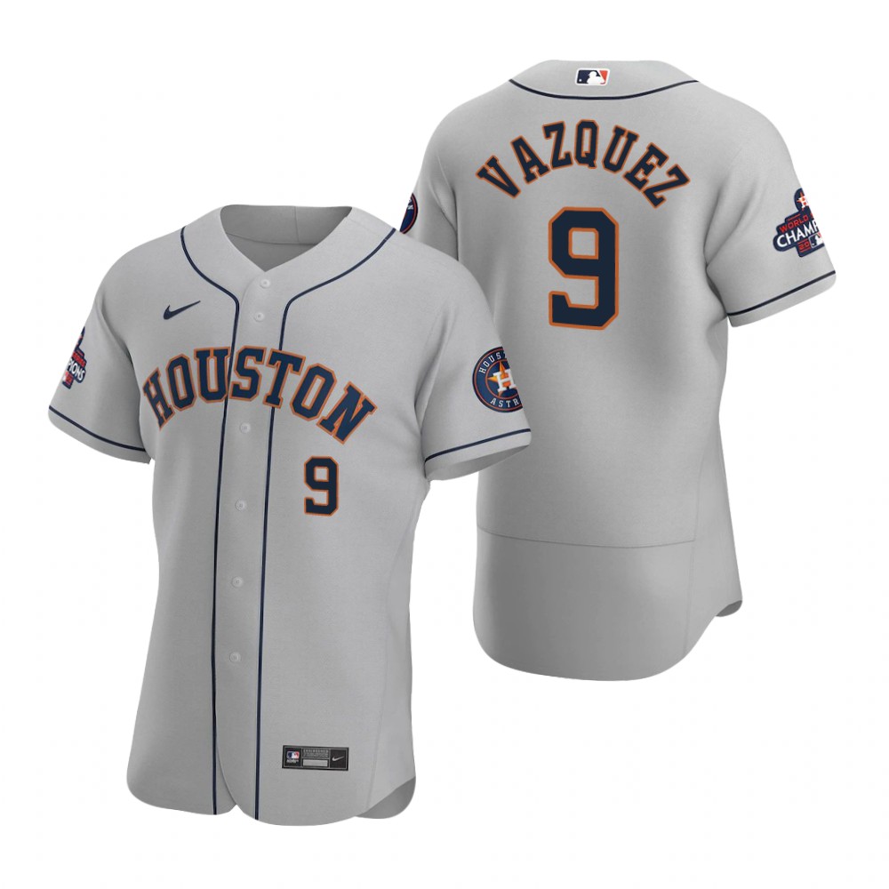 Houston Astros Christian Vazquez Gray 2022 World Series Champions Authentic Jersey Houston Astros Christian Vazquez Gray 2022 World Series Champions Authentic Jersey