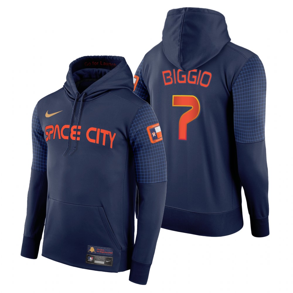 Houston Astros Craig Biggio Navy 2022 City Connect Pullover Hoodie