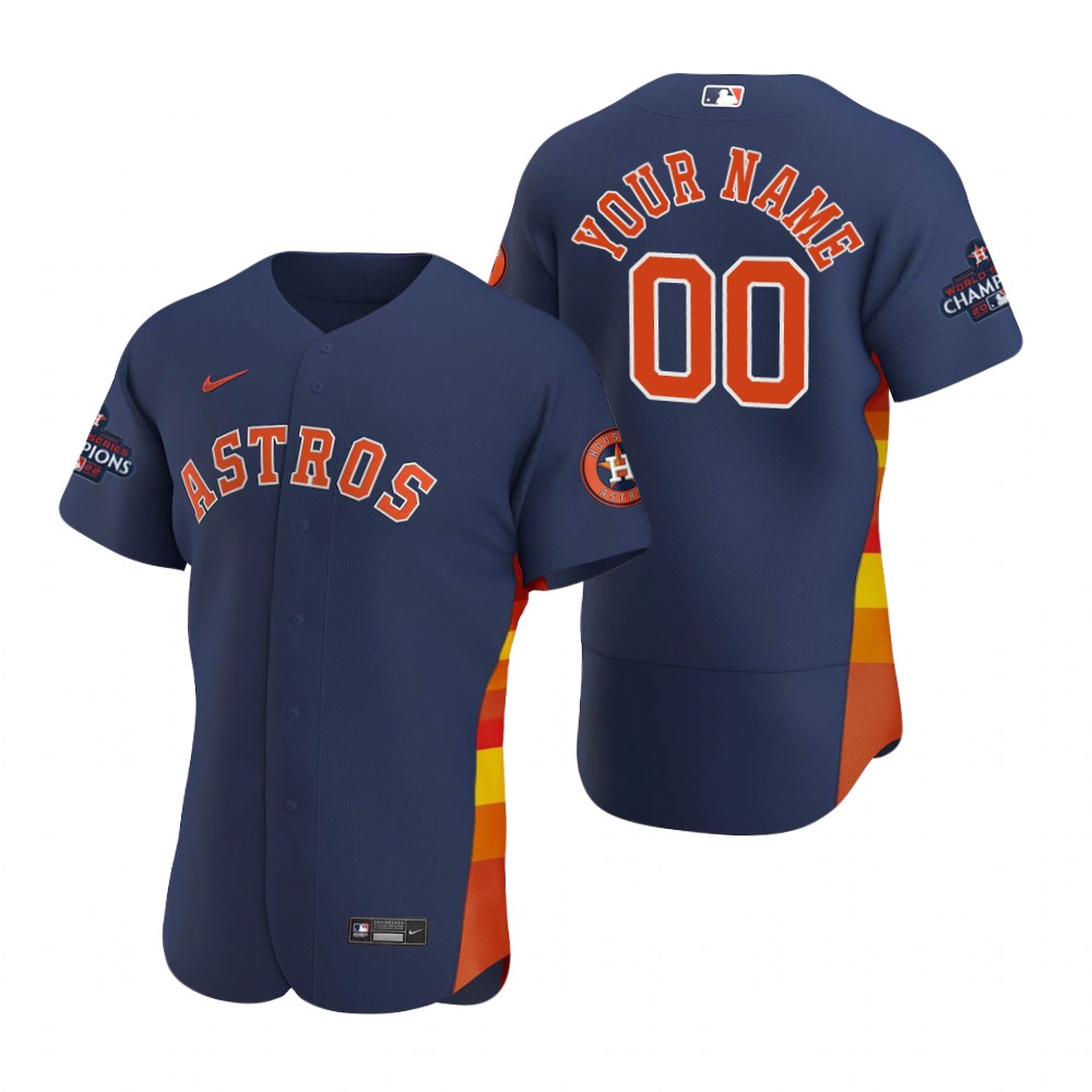 Houston Astros Custom Navy 2022 World Series Champions Authentic Jersey Houston Astros Custom Navy 2022 World Series Champions Authentic Jersey