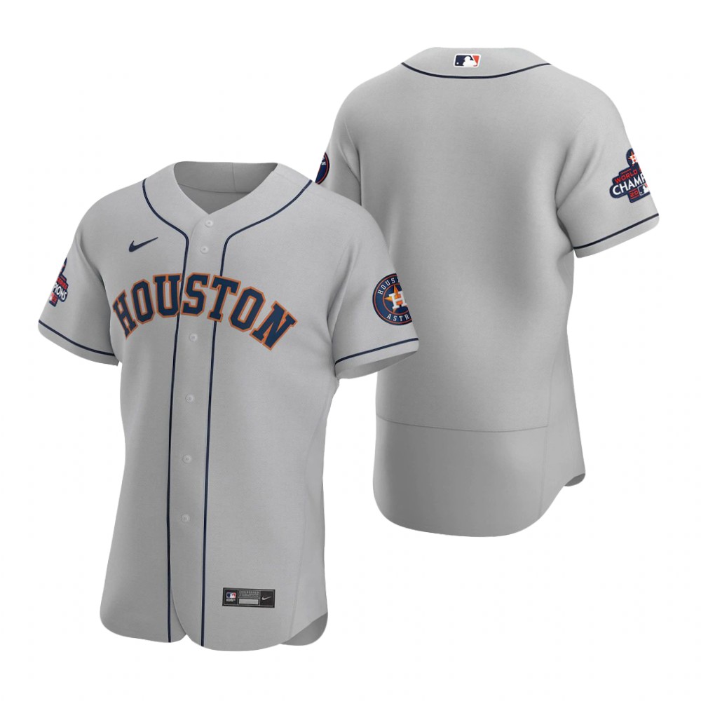 Houston Astros Gray 2022 World Series Champions Authentic Jersey Houston Astros Gray 2022 World Series Champions Authentic Jersey