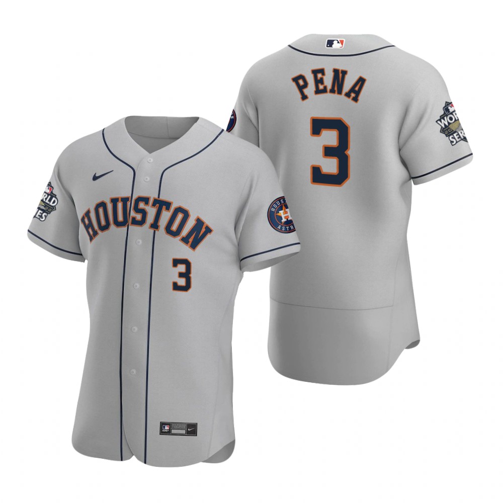 Houston Astros Jeremy Pena Gray 2022 World Series Authentic Jersey Houston Astros Jeremy Pena Gray 2022 World Series Authentic Jersey