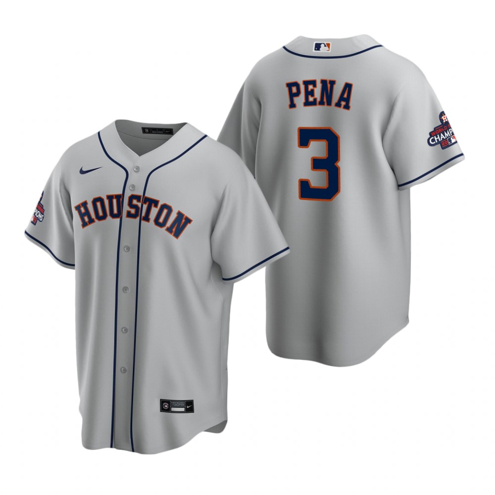 Houston Astros Jeremy Pena Gray 2022 World Series Champions Replica Jersey Houston Astros Jeremy Pena Gray 2022 World Series Champions Replica Jersey