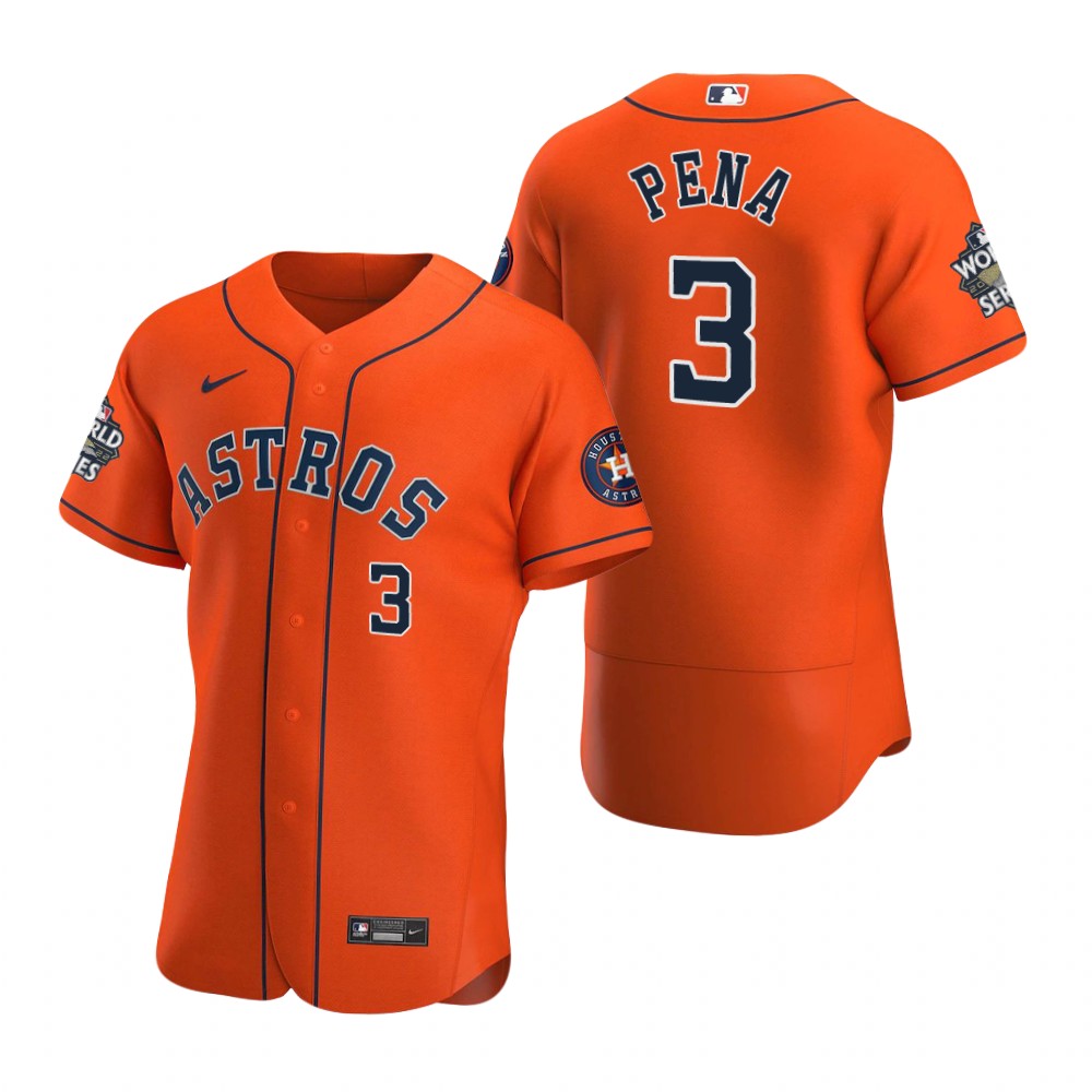 Houston Astros Jeremy Pena Orange 2022 World Series Authentic Jersey Houston Astros Jeremy Pena Orange 2022 World Series Authentic Jersey