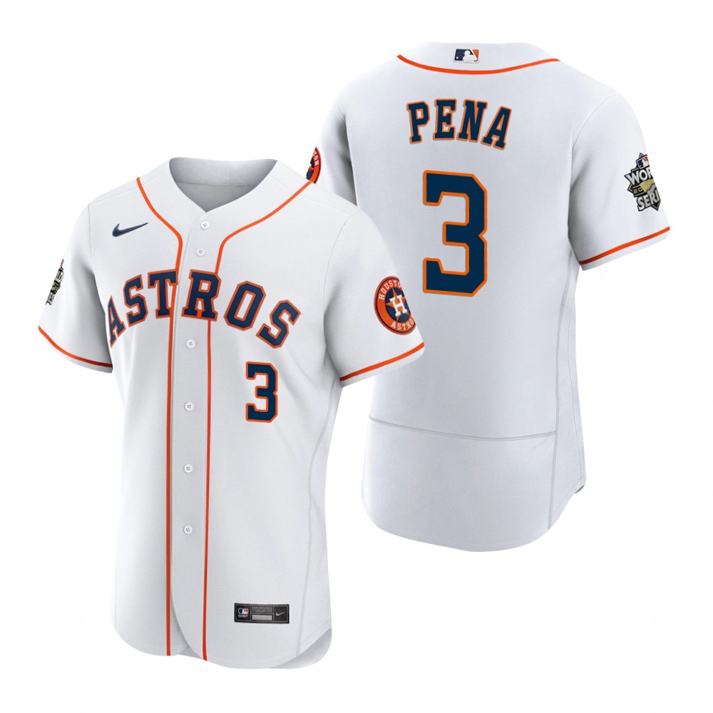 Houston Astros Jeremy Pena White 2022 World Series Authentic Jersey Houston Astros Jeremy Pena White 2022 World Series Authentic Jersey