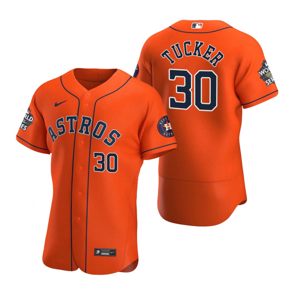 Houston Astros Kyle Tucker Orange 2022 World Series Authentic Jersey Houston Astros Kyle Tucker Orange 2022 World Series Authentic Jersey