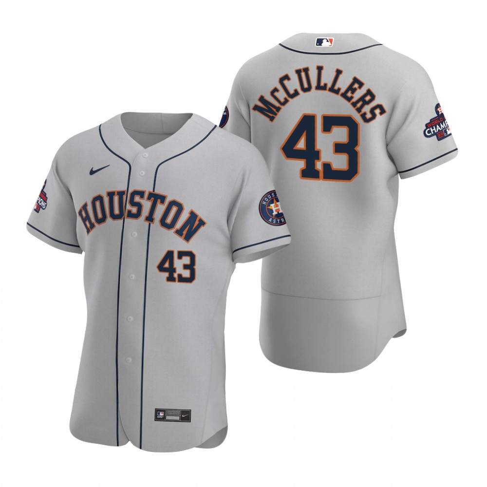 Houston Astros Lance McCullers Gray 2022 World Series Champions Authentic Jersey Houston Astros Lance McCullers Gray 2022 World Series Champions Authentic Jersey