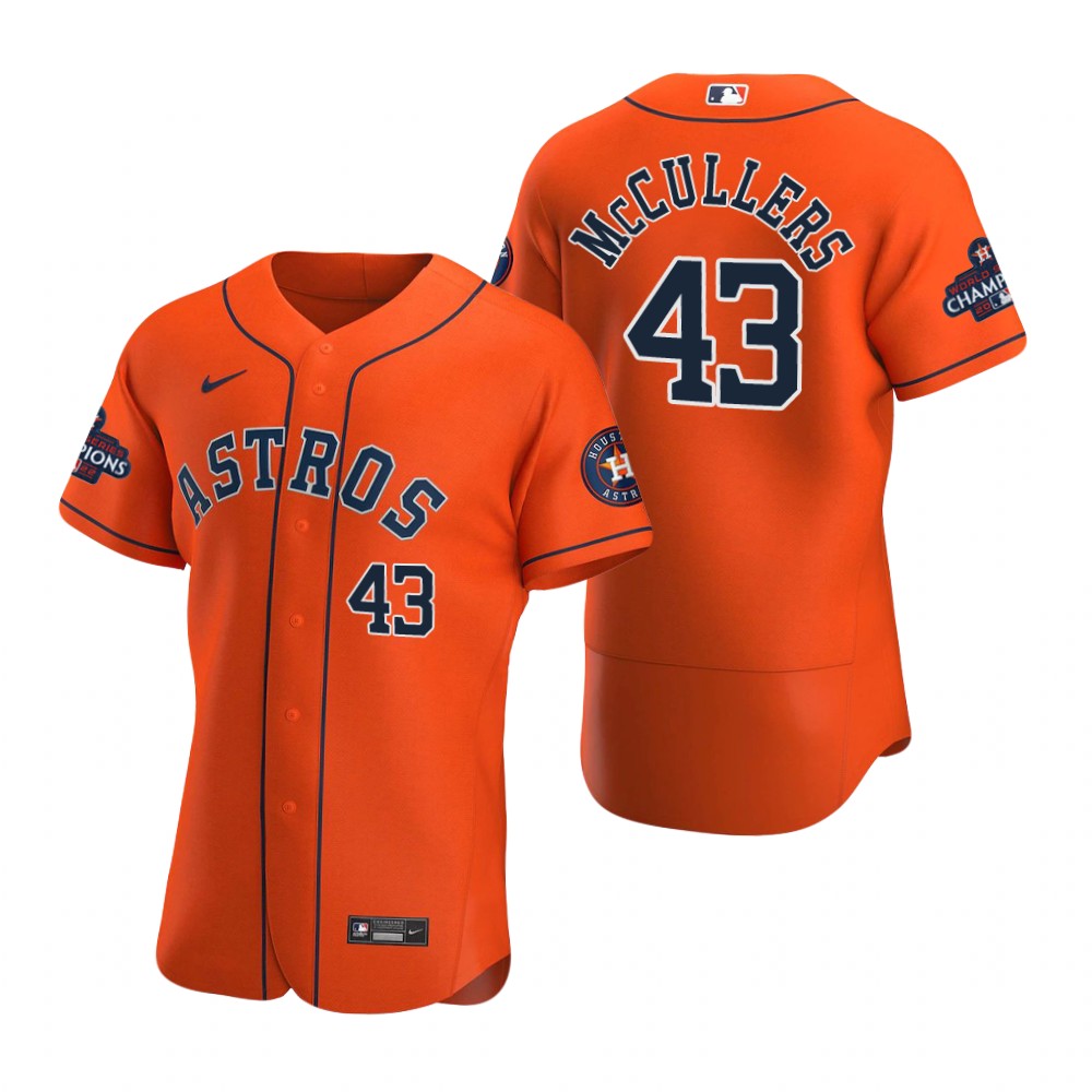 Houston Astros Lance McCullers Orange 2022 World Series Champions Authentic Jersey Houston Astros Lance McCullers Orange 2022 World Series Champions Authentic Jersey