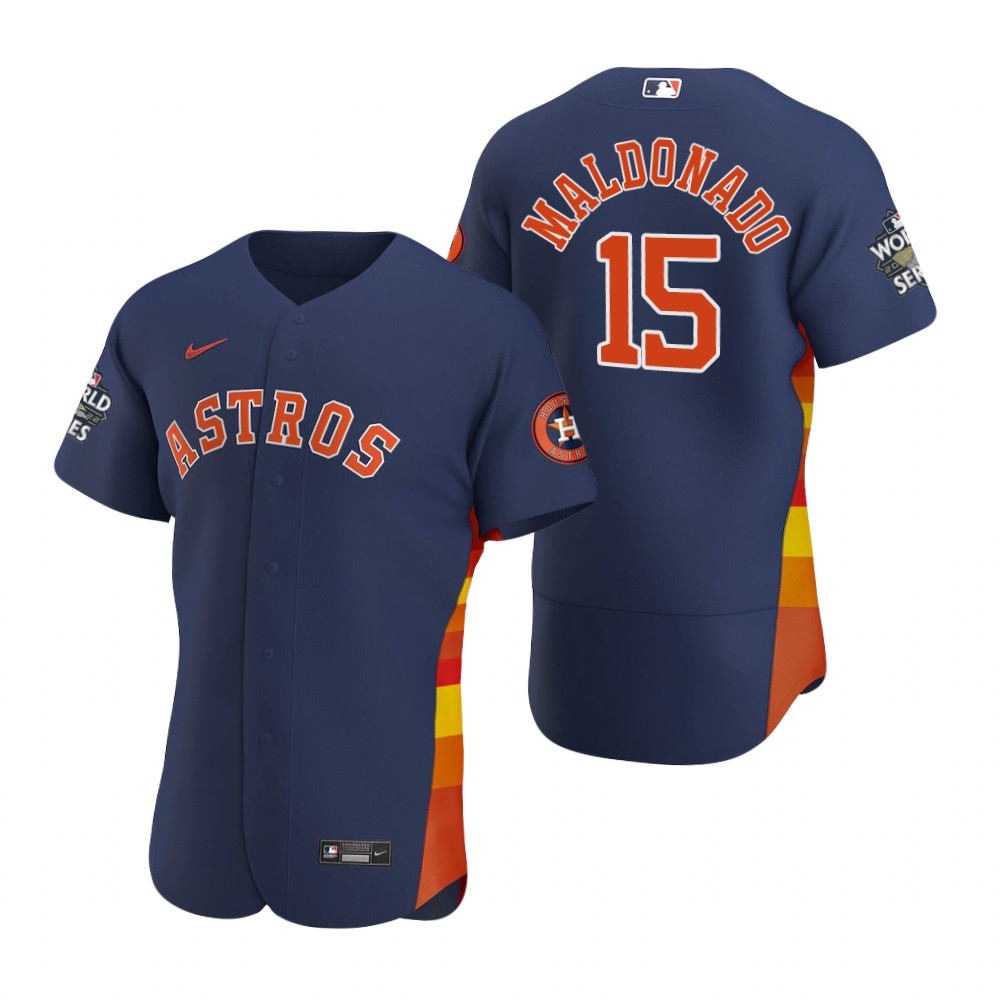 Houston Astros Martin Maldonado Navy 2022 World Series Authentic Jersey
