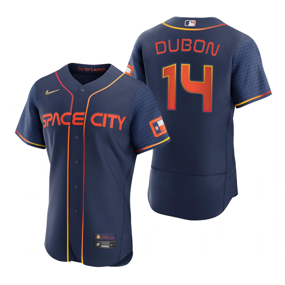 Men's Houston Astros Mauricio Dubon Navy 2022 City Connect Authentic Jersey