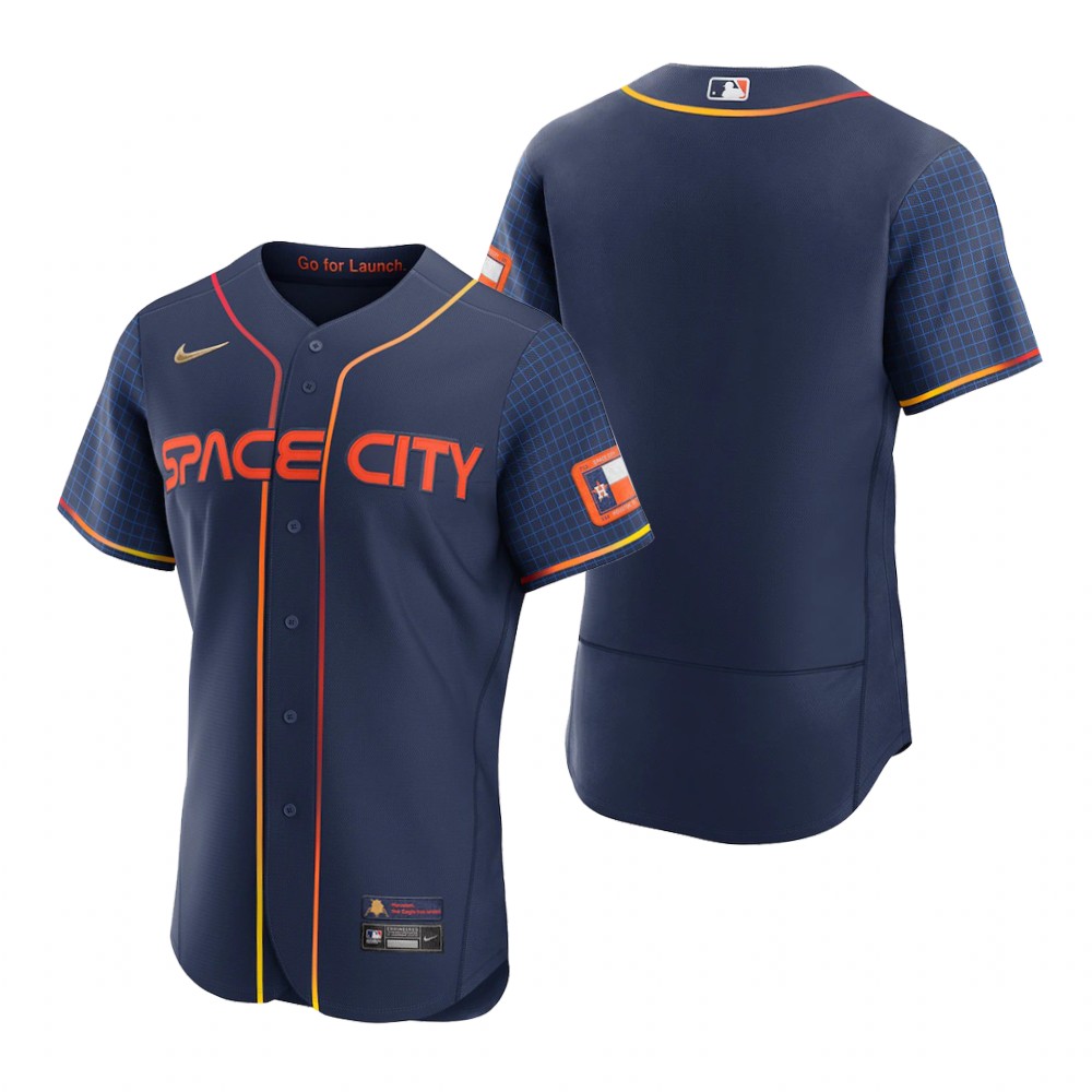 Men's Houston Astros Navy 2022 City Connect Authentic Jersey Men's Houston Astros Navy 2022 City Connect Authentic Jersey