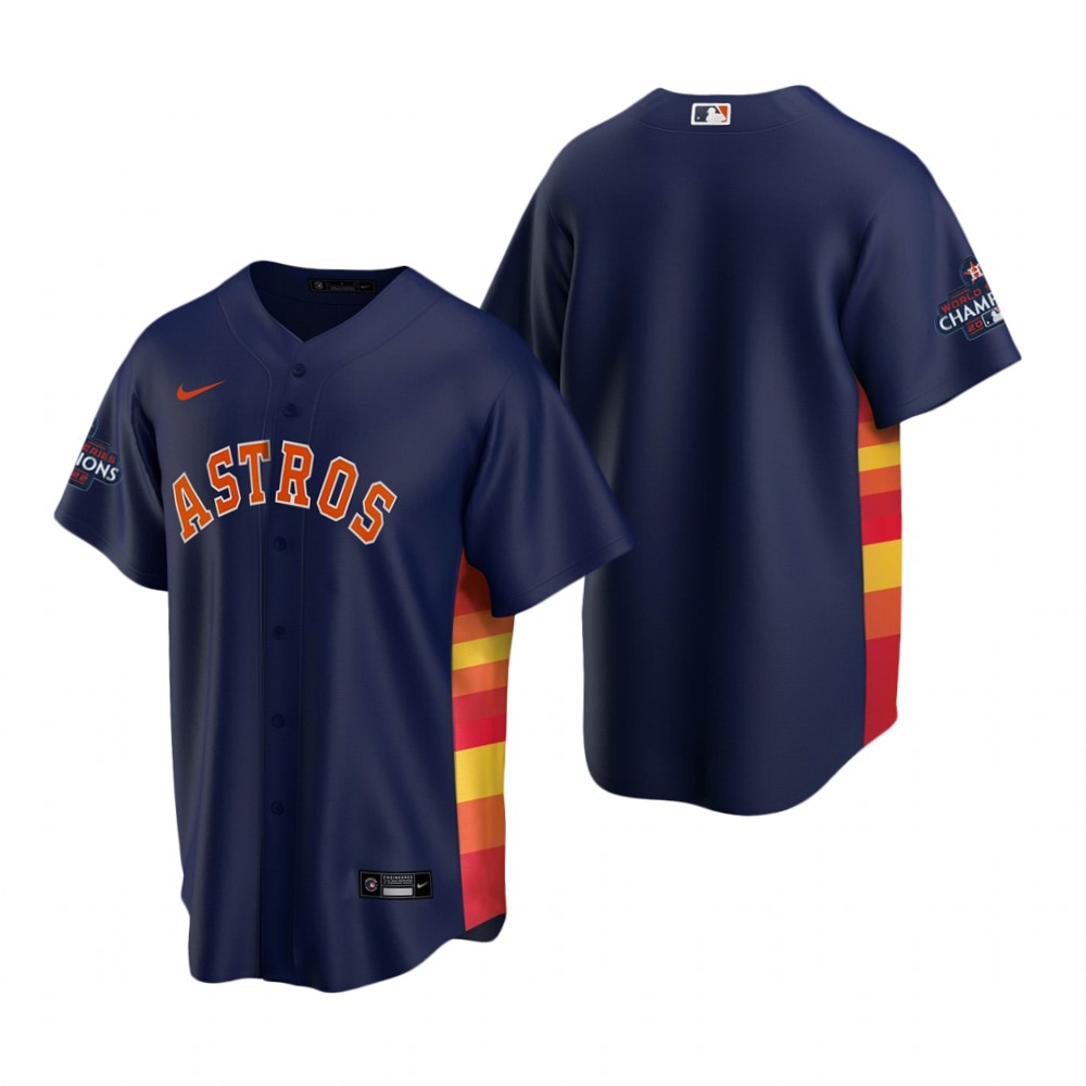 Houston Astros Navy 2022 World Series Champions Replica Jersey Houston Astros Navy 2022 World Series Champions Replica Jersey