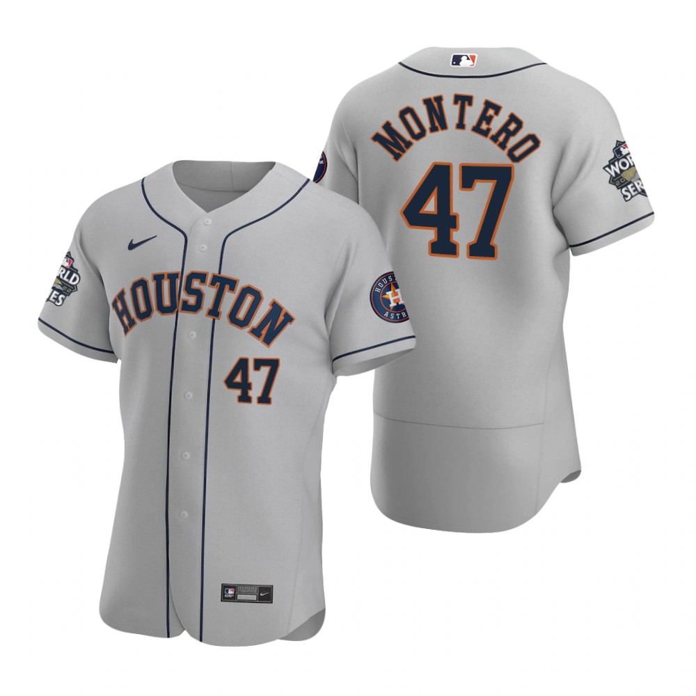 Houston Astros Rafael Montero Gray 2022 World Series Authentic Jersey Houston Astros Rafael Montero Gray 2022 World Series Authentic Jersey