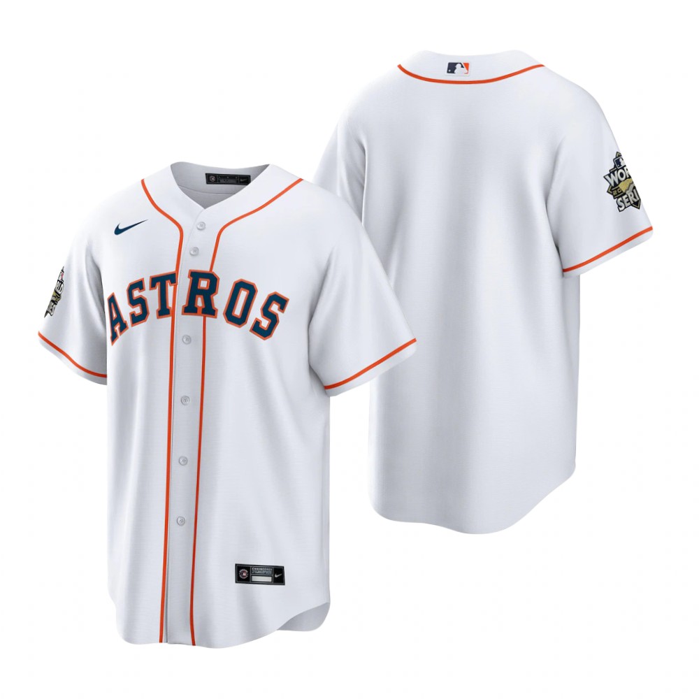 Men's Houston Astros White 2022 World Series Replica Jersey Men's Houston Astros White 2022 World Series Replica Jersey