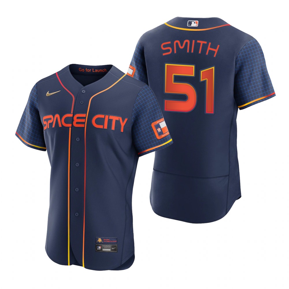 Men's Houston Astros Will Smith Navy 2022 City Connect Authentic Jersey