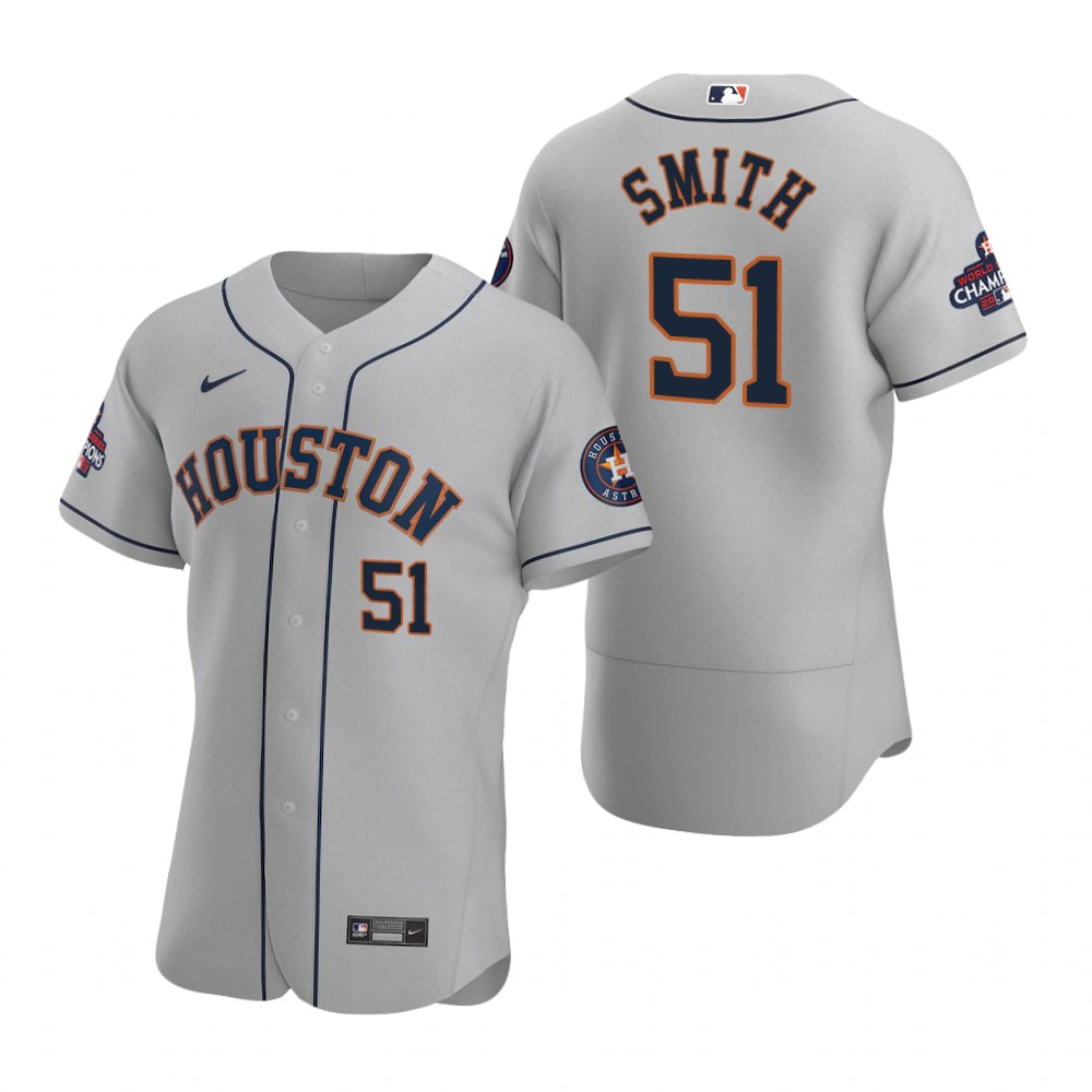 Houston Astros Will Smith Gray 2022 World Series Champions Authentic Jersey Houston Astros Will Smith Gray 2022 World Series Champions Authentic Jersey