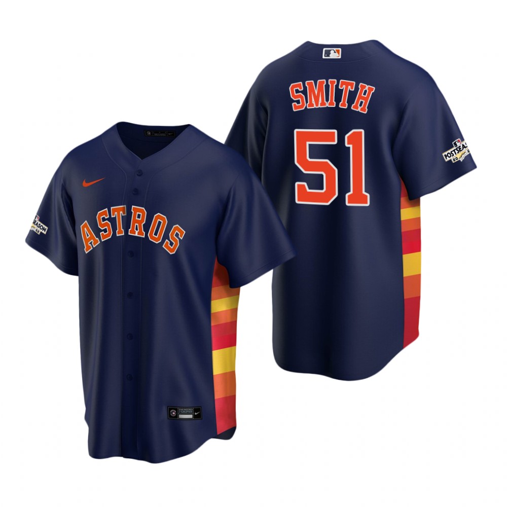 Will Smith Houston Astros Navy 2022 Postseason Replica Jersey Will Smith Houston Astros Navy 2022 Postseason Replica Jersey