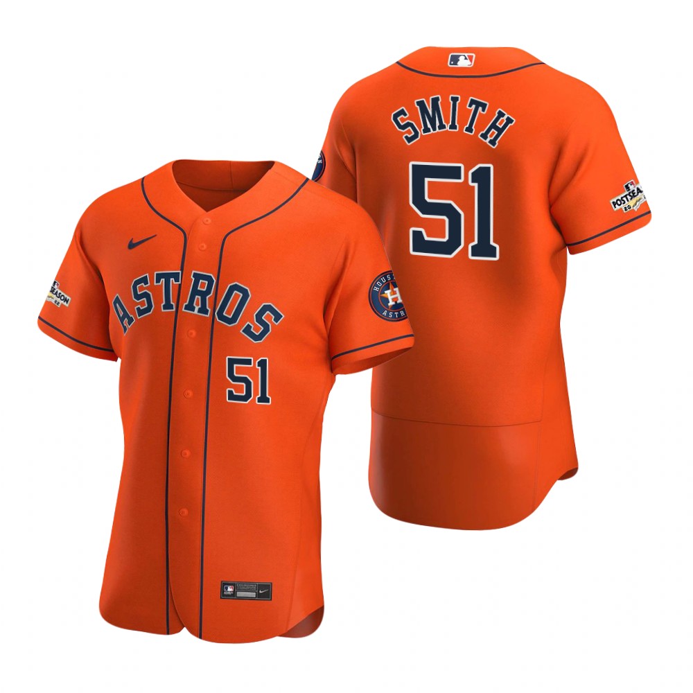Houston Astros Will Smith Orange 2022 Postseason Authentic Jersey Houston Astros Will Smith Orange 2022 Postseason Authentic Jersey