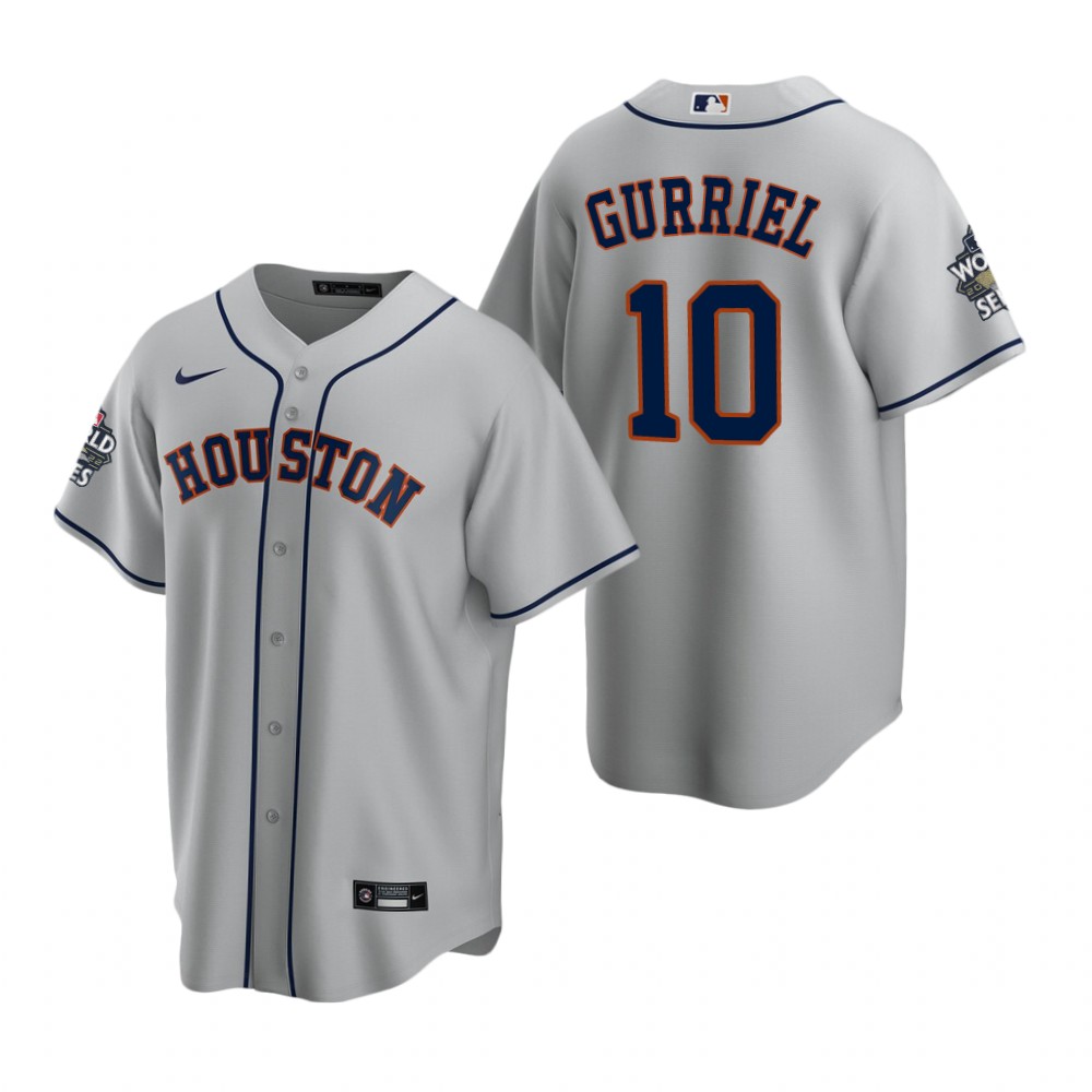 Men's Houston Astros Yuli Gurriel Gray 2022 World Series Replica Jersey