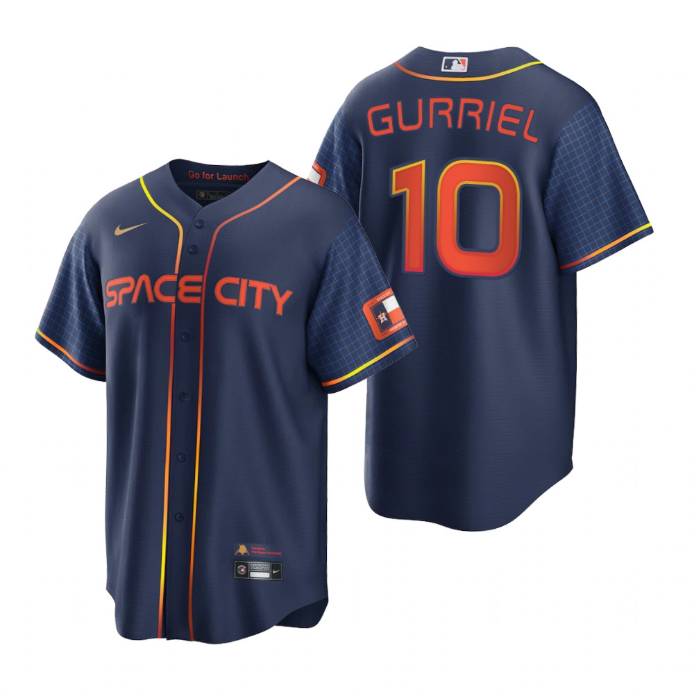 Houston Astros Yuli Gurriel Navy 2022 City Connect Replica Jersey Houston Astros Yuli Gurriel Navy 2022 City Connect Replica Jersey