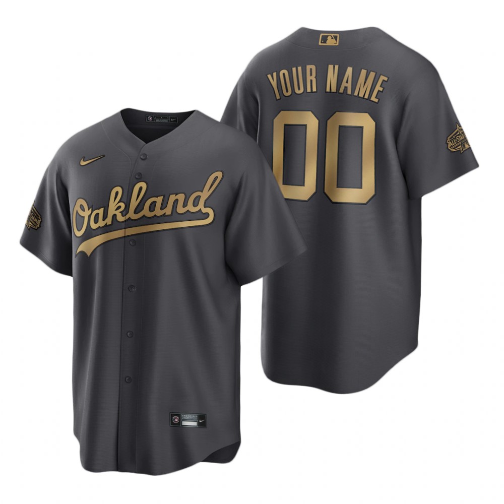 Oakland Athletics Custom Charcoal 2022 MLB All-Star Game Replica Jersey Oakland Athletics Custom Charcoal 2022 MLB All-Star Game Replica Jersey