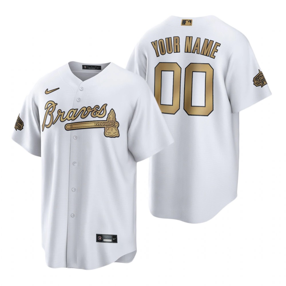 Atlanta Braves Custom White 2022 MLB All-Star Game Replica Jersey Atlanta Braves Custom White 2022 MLB All-Star Game Replica Jersey