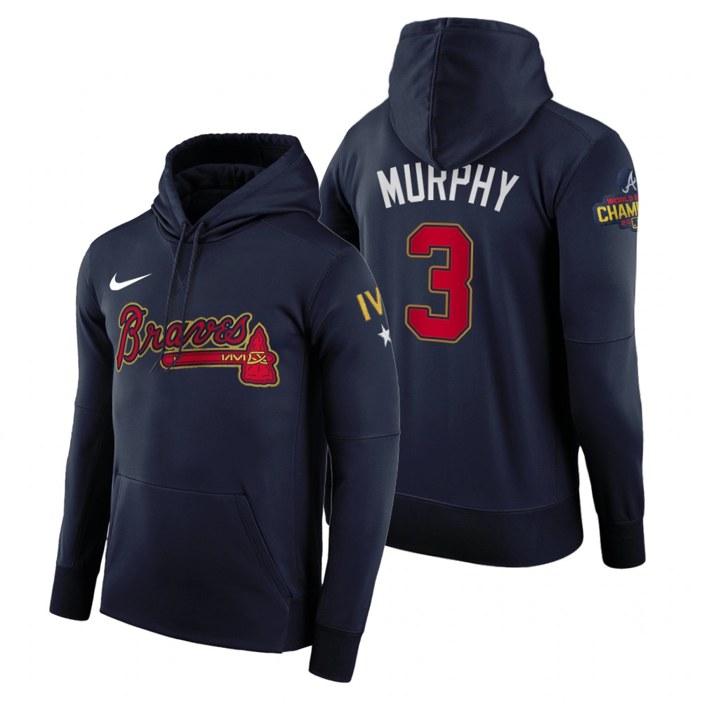 Atlanta Braves Dale Murphy Navy 2022 Gold Program Hoodie