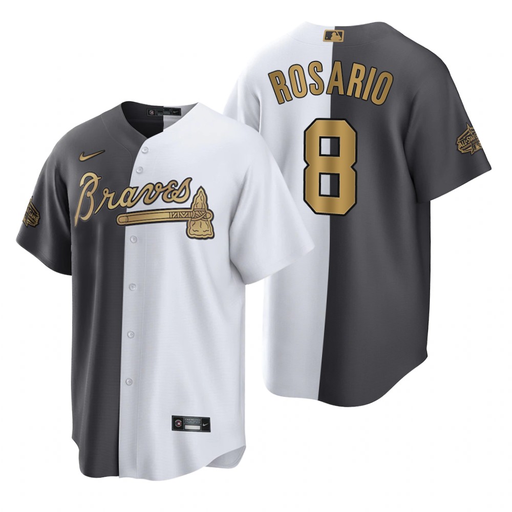 Atlanta Braves Eddie Rosario Split White Charcoal 2022 MLB All-Star Game Jersey Atlanta Braves Eddie Rosario Split White Charcoal 2022 MLB All-Star Game Jersey