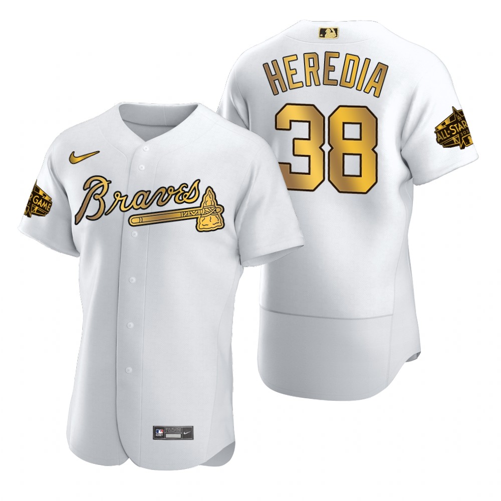 Guillermo Heredia Atlanta Braves White Gold 2022 MLB All-Star Game Jersey Guillermo Heredia Atlanta Braves White Gold 2022 MLB All-Star Game Jersey