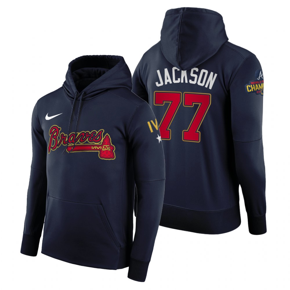 Atlanta Braves Luke Jackson Navy 2022 Gold Program Hoodie Atlanta Braves Luke Jackson Navy 2022 Gold Program Hoodie