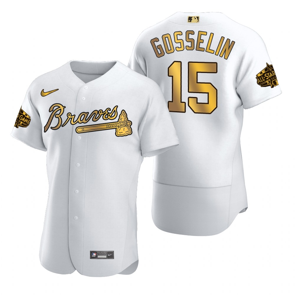Phil Gosselin Atlanta Braves White Gold 2022 MLB All-Star Game Jersey Phil Gosselin Atlanta Braves White Gold 2022 MLB All-Star Game Jersey