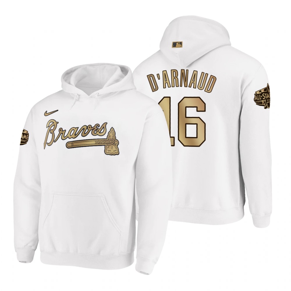 Atlanta Braves Travis d'Arnaud White 2022 MLB All-Star Game Hoodie