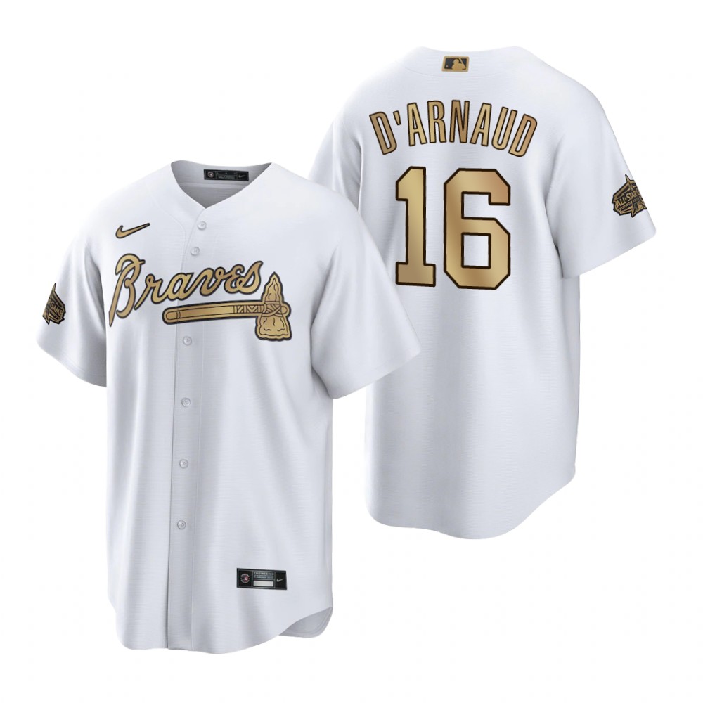 Atlanta Braves Travis d'Arnaud White 2022 MLB All-Star Game Replica Jersey