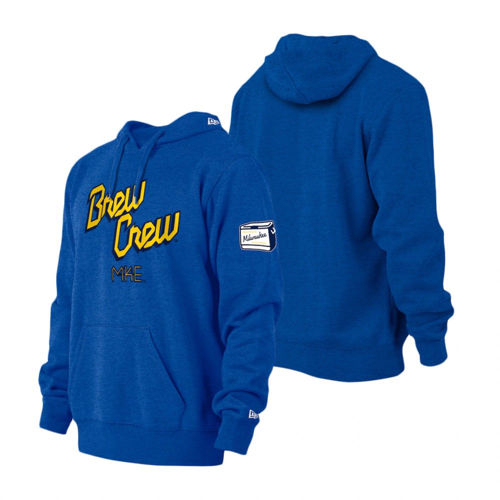 Milwaukee Brewers Royal 2022 City Connect Pullover Hoodie Hoodie Milwaukee Brewers Royal 2022 City Connect Pullover Hoodie Hoodie