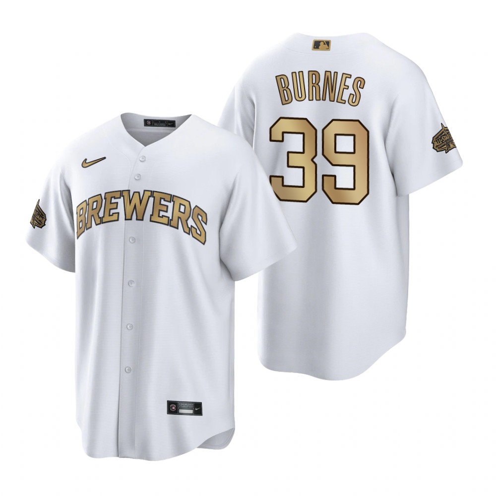Milwaukee Brewers Corbin Burnes White 2022 MLB All-Star Game Replica Jersey Milwaukee Brewers Corbin Burnes White 2022 MLB All-Star Game Replica Jersey