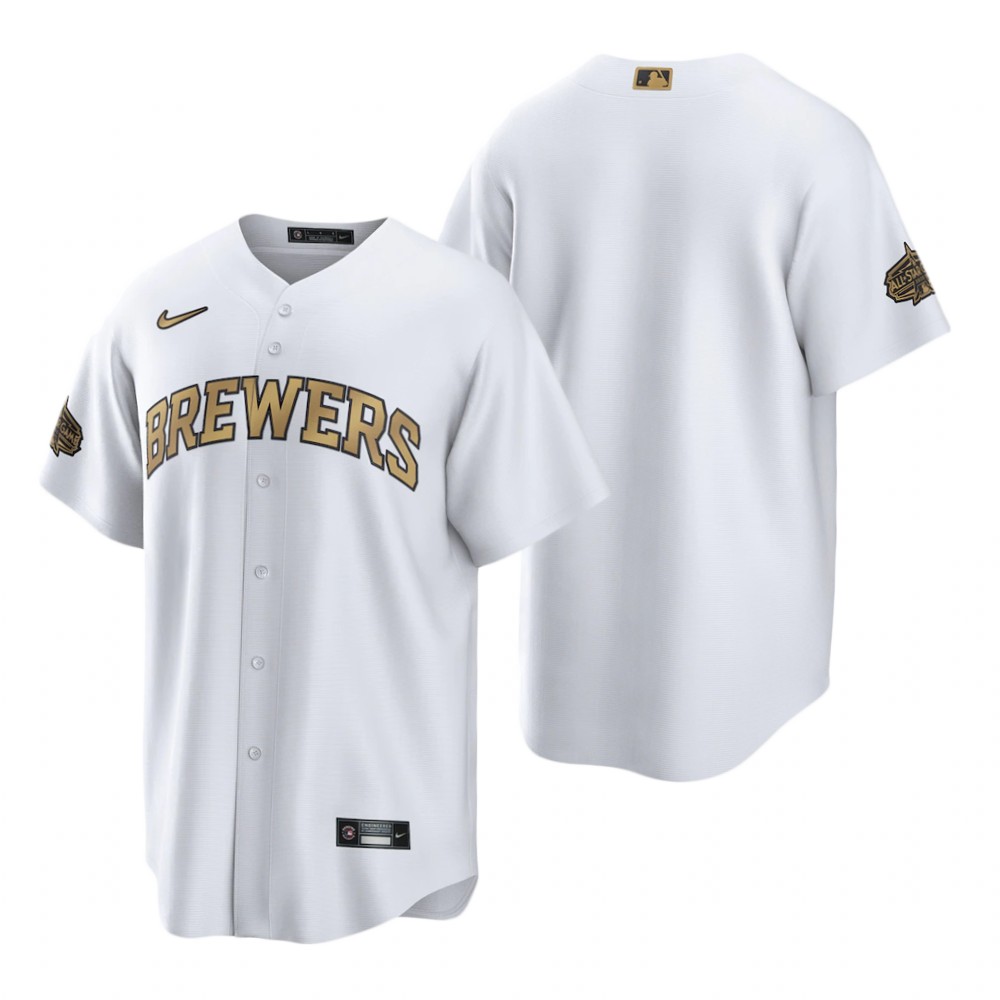 Milwaukee Brewers White 2022 MLB All-Star Game Replica Jersey Milwaukee Brewers White 2022 MLB All-Star Game Replica Jersey
